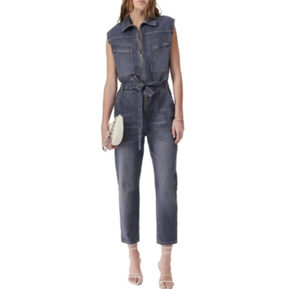 IRO Kohana Denim Jeans Jumpsuit Grey ( 34 / XS )